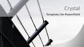  Presentation with barbed wire fence prison concept - Amazing presentation theme having fence-with-barbed-wire backdrop and a light gray colored foreground