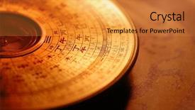  Presentation with feng shui - PPT layouts featuring feng shui compass background and a gold colored foreground