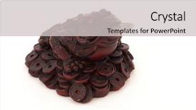  Presentation with feng shui - Cool new theme with feng shui frog - symbol of prosperity and good backdrop and a light gray colored foreground