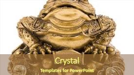  Presentation with feng shui - Presentation with feng shui lucky money frog background and a tawny brown colored foreground