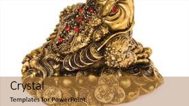  Presentation with feng shui - Cool new presentation theme with feng shui lucky money frog backdrop and a gold colored foreground