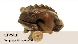  Presentation with feng shui - Cool new presentation design with feng shui money frog rub backdrop and a gold colored foreground