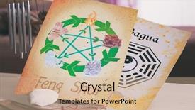  Presentation with feng shui - Audience pleasing slides consisting of feng shui with five elements backdrop and a coral colored foreground