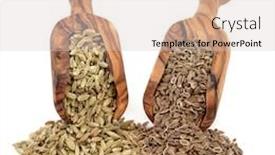  Presentation with olive - Beautiful PPT layouts featuring fennel-and-dill-seed backdrop and a lemonade colored foreground