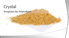  Presentation with powder - Audience pleasing slide deck consisting of fennel powder isolated on white backdrop and a white colored foreground