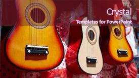  Presentation with espana - PPT theme with ferias - seville souvenir spanish guitar background and a tawny brown colored foreground