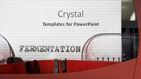  Presentation with fermentation - Slide deck enhanced with fermentation-word-written background and a white colored foreground