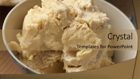  Presentation with fermented food - Slide deck with fermented food - bowl with moroccan homemade smen background and a coral colored foreground