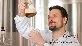  Presentation with fermented food - Cool new theme with fermented food - brewer standing in his brewery backdrop and a coral colored foreground