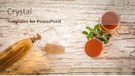  Presentation with fermented food - Slide set featuring fermented-kombucha-drink background and a lemonade colored foreground