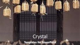  Presentation with soybean - Cool new PPT theme with fermented soybean backdrop and a dark gray colored foreground