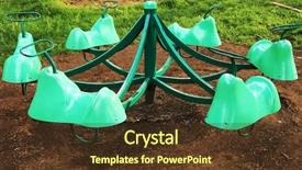  Presentation with amusement ferris wheel - Colorful presentation theme enhanced with ferris wheel in a park backdrop and a  colored foreground