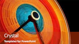  Presentation with ferris wheel - PPT layouts consisting of ferris wheel spinning in dark background and a crimson colored foreground