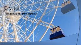  Presentation with ferris wheel - Slides enhanced with ferris wheel with sunny day background and a teal colored foreground