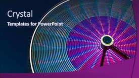  Presentation with ferris wheel - PPT theme featuring ferris wheel background and a navy blue colored foreground