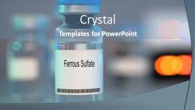  Presentation with medical - PPT theme with ferrous-sulfate-ferrous-sulfate-medical background and a teal colored foreground