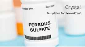  Presentation with iron deficiency - Presentation design featuring ferrous-sulfate-is-an-iron background and a white colored foreground