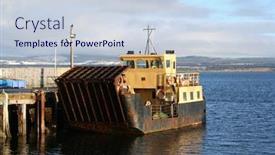  Presentation with scotland - Colorful PPT theme enhanced with ferry-black-isle-scotland backdrop and a lemonade colored foreground