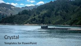  Presentation with new zealand - Slides having ferry cook bay new zealand background and a light blue colored foreground