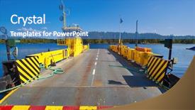  Presentation with election in finland voting - Amazing PPT theme having ferry over lake in finland backdrop and a  colored foreground