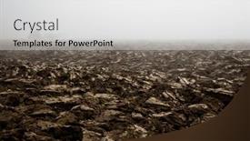  Presentation with soil plowing - Slide deck consisting of fertile-dark-soil-field background and a white colored foreground