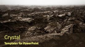  Presentation with soil plowing - Slide set enhanced with fertile-dark-soil-field background and a tawny brown colored foreground