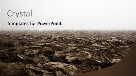  Presentation with soil plowing - PPT layouts with fertile-dark-soil-field background and a white colored foreground