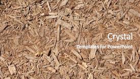  Presentation with mulch - Presentation theme featuring fertilisation - brown mulch 3 background and a coral colored foreground