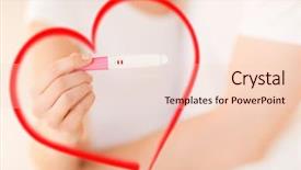  Presentation with pregnancy - PPT theme having fertilisation - couple pregnancy and love concept background and a lemonade colored foreground