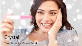  Presentation with fertility - Presentation theme enhanced with impregnation - fertility winter maternity and people background and a lemonade colored foreground