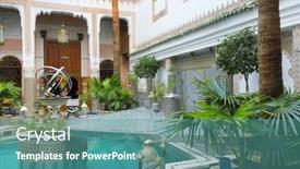  Presentation with fes - PPT theme consisting of fes-morocco-october-27-2015 background and a teal colored foreground