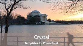  Presentation with winter - Colorful PPT theme enhanced with festiva - washington dc in winter backdrop and a  colored foreground