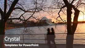  Presentation with winter - Audience pleasing slide deck consisting of festiva - washington dc in winter backdrop and a  colored foreground