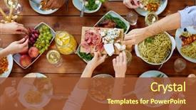  Presentation with eating - Beautiful presentation theme featuring cheese festival - eating and leisure concept backdrop and a tawny brown colored foreground