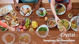  Presentation with eating - Amazing theme having african festival - eating and leisure concept backdrop and a red colored foreground