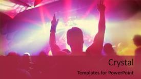  Presentation with festival music - Theme featuring festival - music concert background and a red colored foreground