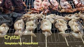  Presentation with lunar new year - Beautiful presentation theme featuring festival aka lunar new year backdrop and a tawny brown colored foreground