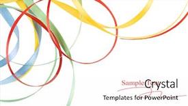  Presentation with ethnical pattern - Presentation enhanced with festival color - pattern of bands background and a white colored foreground