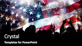  Presentation with 4th july - Colorful PPT layouts enhanced with background for 4th of july backdrop and a black colored foreground