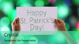  Presentation with lights - Theme consisting of united nations argentina - happy st patricks day card background and a seafoam green colored foreground