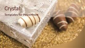  Presentation with research paper big data - Slide deck having festival eid mubarak - close up of a gift background and a lemonade colored foreground