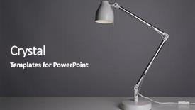  Presentation with flower office desk table - PPT layouts with festival lights india - stylish desk lamp on table background and a dark gray colored foreground