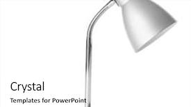  Presentation with desk - Theme with festival lights india - stylish desk lamp on white background and a white colored foreground