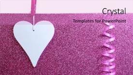  Presentation with white christmas - Audience pleasing presentation design consisting of festival lights india - white christmas heart backdrop and a lilac colored foreground