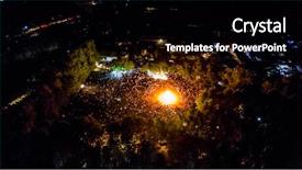  Presentation with festival - Presentation theme consisting of festival of the folk background and a black colored foreground