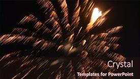  Presentation with night sky - PPT layouts consisting of festive-and-bright-fireworks background and a wine colored foreground