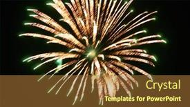  Presentation with festive - Cool new presentation theme with festive-and-bright-fireworks backdrop and a red colored foreground