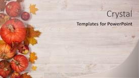  Presentation with halloween pumpkins thanksgiving day - Colorful presentation theme enhanced with happy thanksgiving day or halloween backdrop and a lemonade colored foreground