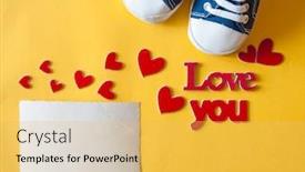  Presentation with birthday celebration - Cool new theme with festive-background-decoration-for-birthday backdrop and a yellow colored foreground