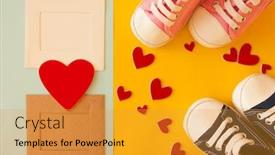  Presentation with baby celebration - Audience pleasing slide deck consisting of festive-background-decoration-for-birthday backdrop and a gold colored foreground